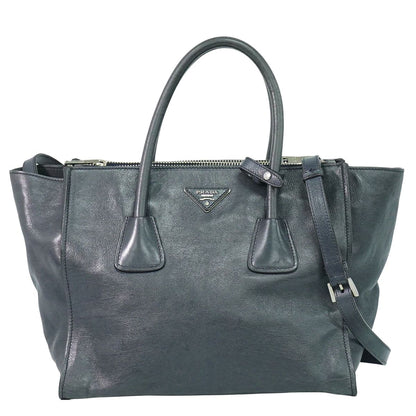 PRADA 2WAY ショルダーバッグ グレー BN2619