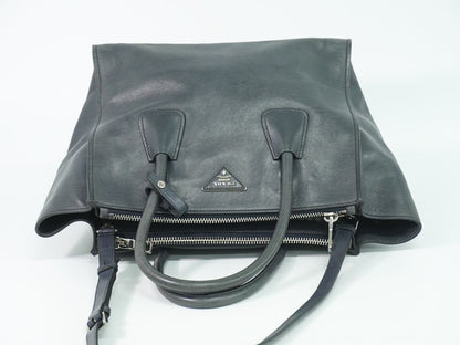PRADA 2WAY ショルダーバッグ グレー BN2619