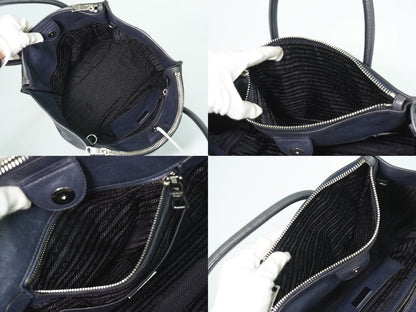PRADA 2WAY ショルダーバッグ グレー BN2619