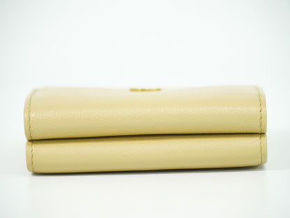 CHANEL ココマーク ココボタン 折財布 ベージュ