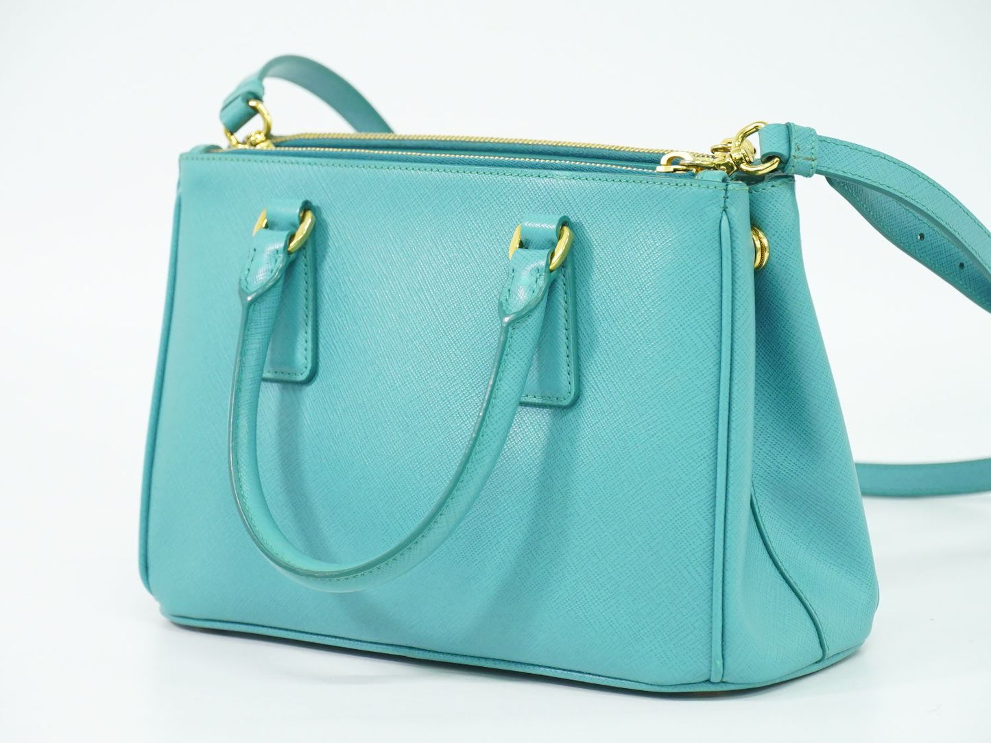 PRADA 2WAY ショルダーバッグ ターコイズブルー BN2316