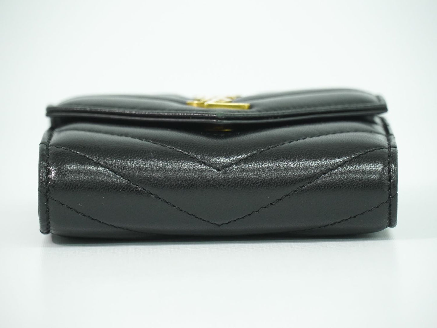 SAINT LAURENT YSL ロゴ 折財布 ブラック