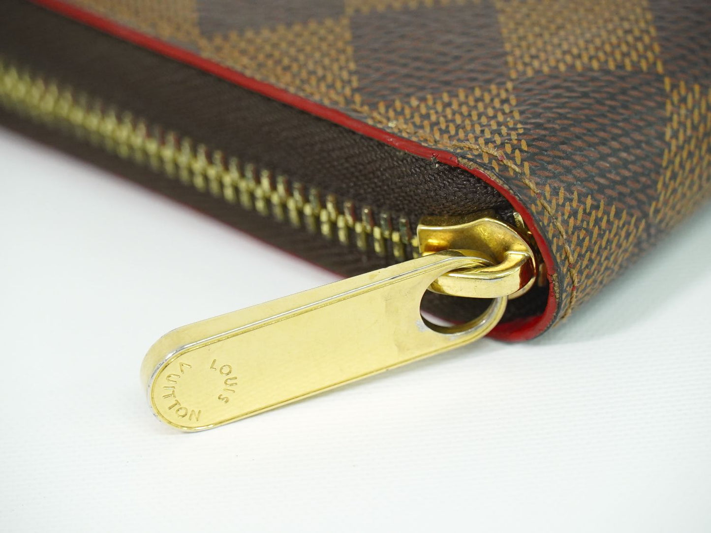 LOUIS VUITTON ジッピーウォレット スタッズ ダミエ エベヌ 長財布 N60122