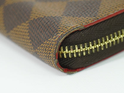 LOUIS VUITTON ジッピーウォレット スタッズ ダミエ エベヌ 長財布 N60122