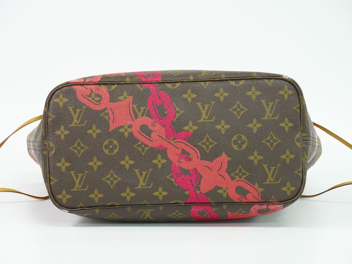 LOUIS VUITTON ネヴァーフル MM モノグラム ベイ トートバッグ ブラウン ピンク系 M41991