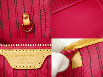 LOUIS VUITTON ネヴァーフル MM モノグラム ベイ トートバッグ ブラウン ピンク系 M41991