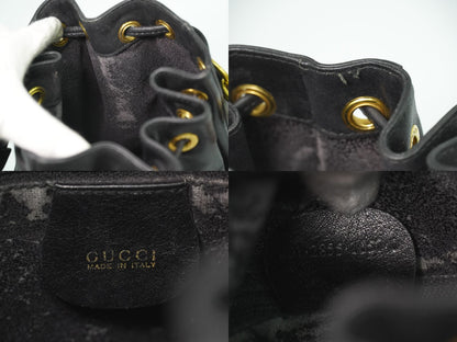 GUCCI バンブー 2WAY ショルダーバッグ ブラック