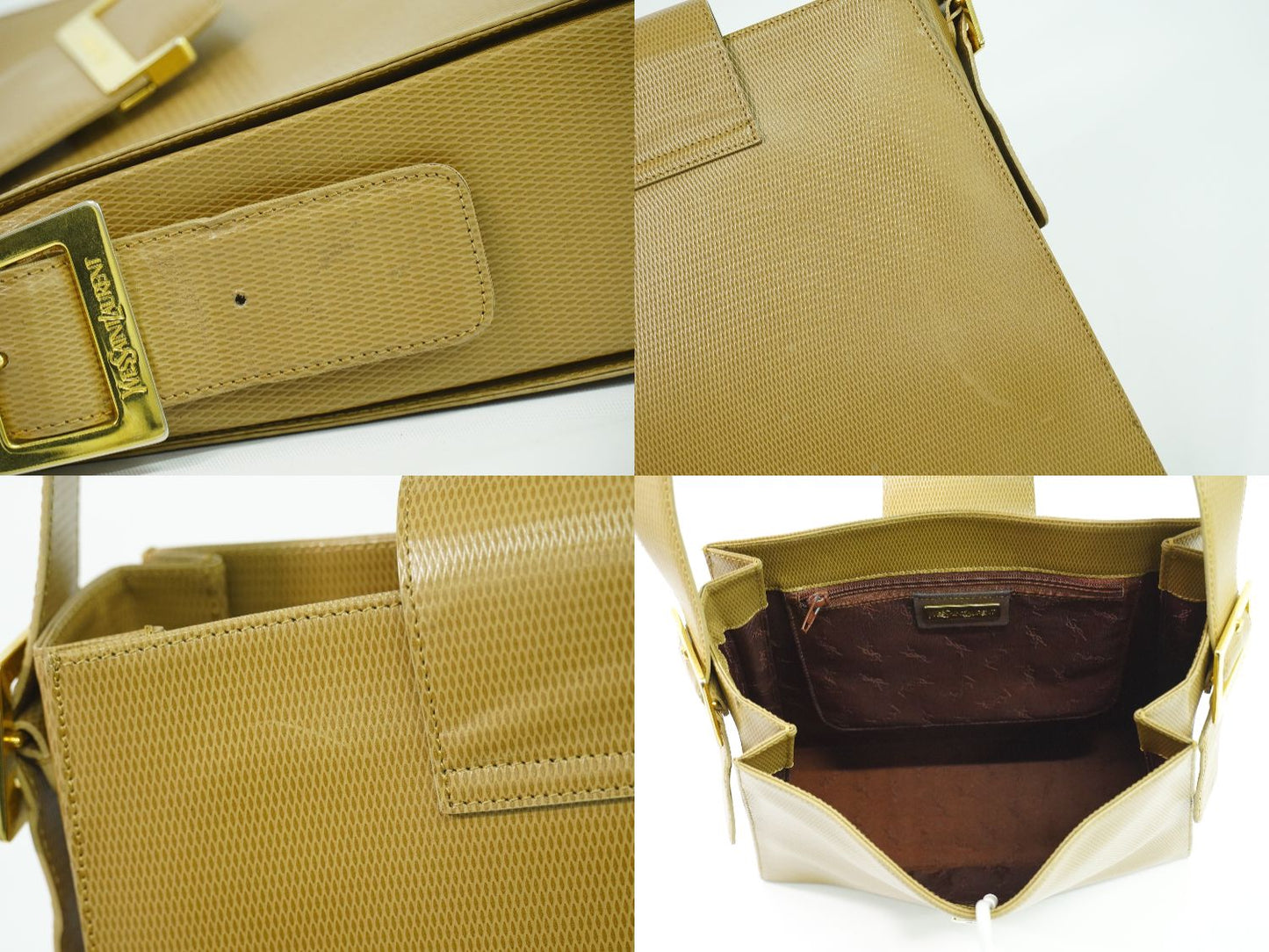 YVES SAINT LAURENT ショルダーバッグ ベージュ