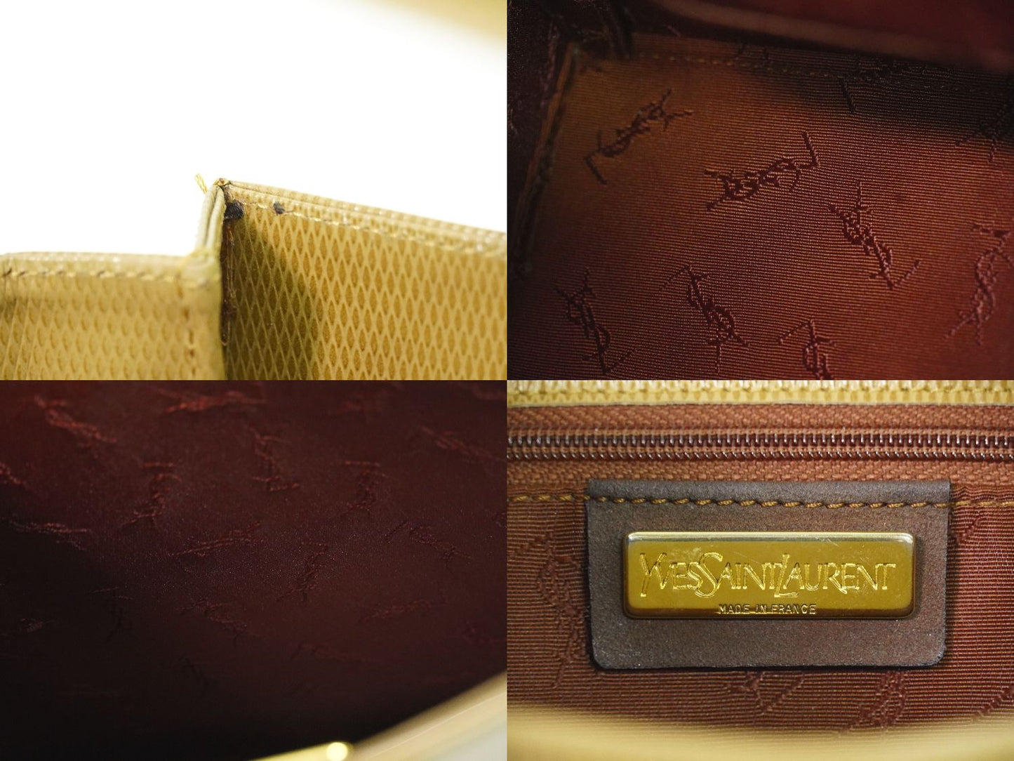YVES SAINT LAURENT ショルダーバッグ ベージュ