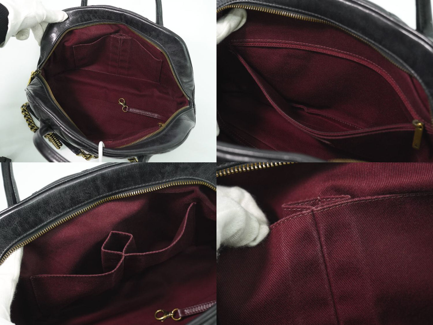 CHANEL マトラッセ 2WAY ボーリングバッグ ブラック