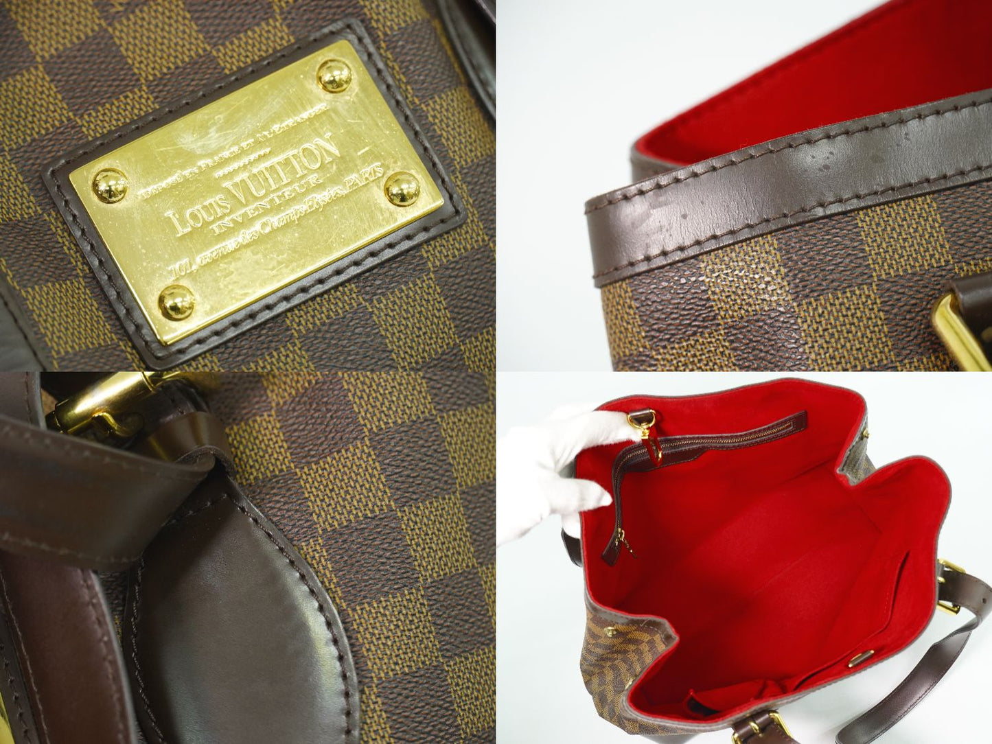 LOUIS VUITTON ハムステッド MM ダミエ エベヌ トートバッグ N51204