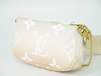 LOUIS VUITTON ミュルティ ポシェット アクセソワール モノグラム ジャイアント 2WAY ショルダーバッグ プリューム M57634