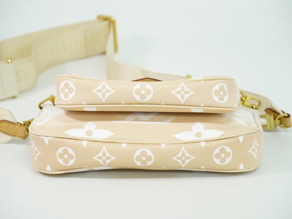 LOUIS VUITTON ミュルティ ポシェット アクセソワール モノグラム ジャイアント 2WAY ショルダーバッグ プリューム M57634