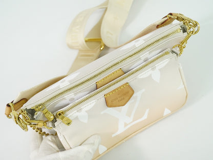 LOUIS VUITTON ミュルティ ポシェット アクセソワール モノグラム ジャイアント 2WAY ショルダーバッグ プリューム M57634