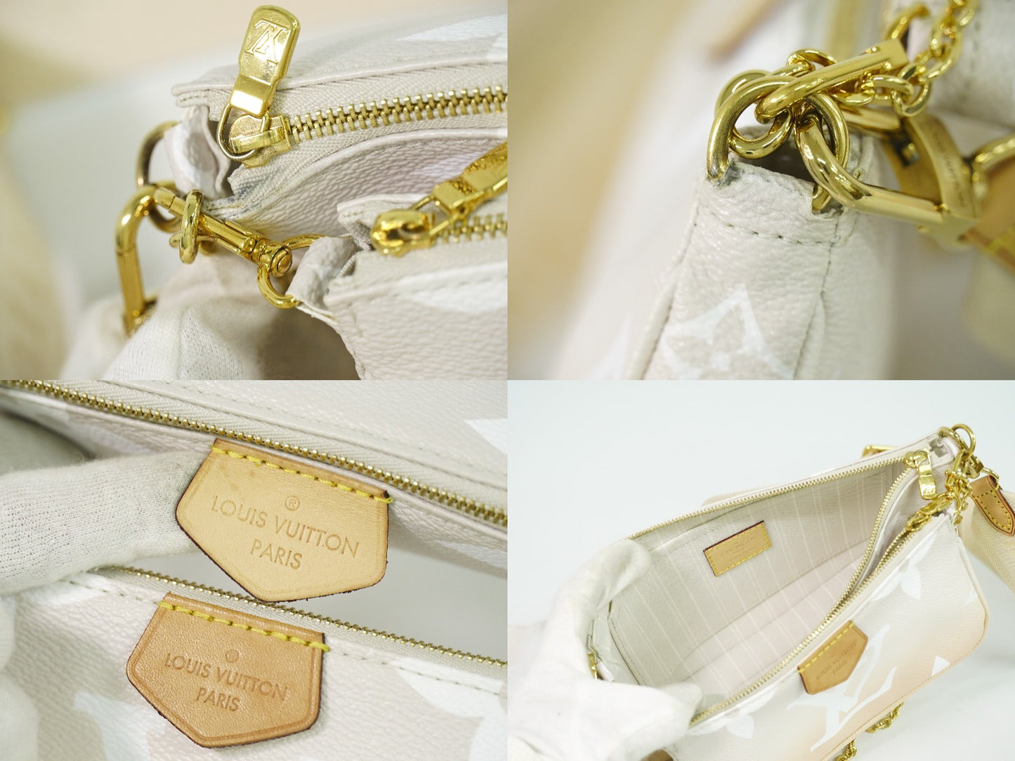 LOUIS VUITTON ミュルティ ポシェット アクセソワール モノグラム ジャイアント 2WAY ショルダーバッグ プリューム M57634