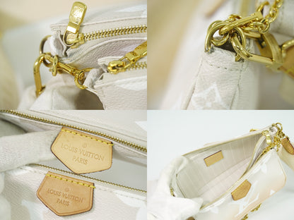 LOUIS VUITTON ミュルティ ポシェット アクセソワール モノグラム ジャイアント 2WAY ショルダーバッグ プリューム M57634