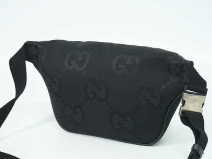 GUCCI ジャンボGG キャンバス ボディバッグ ブラック 696031