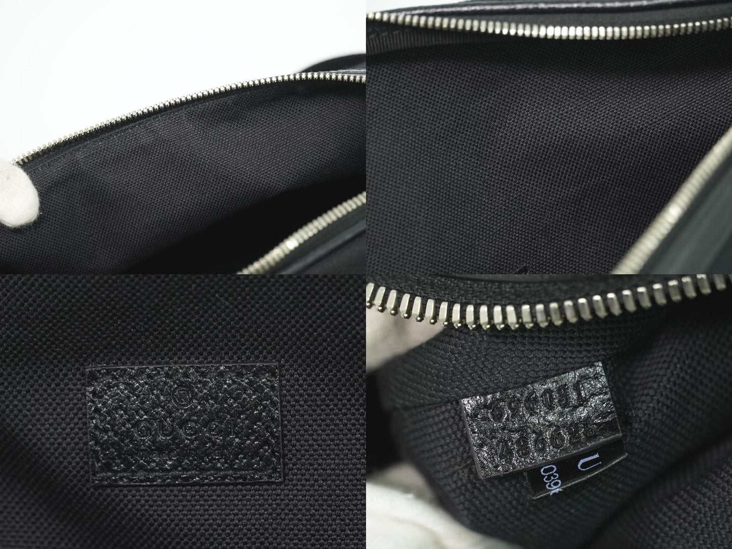 GUCCI ジャンボGG キャンバス ボディバッグ ブラック 696031