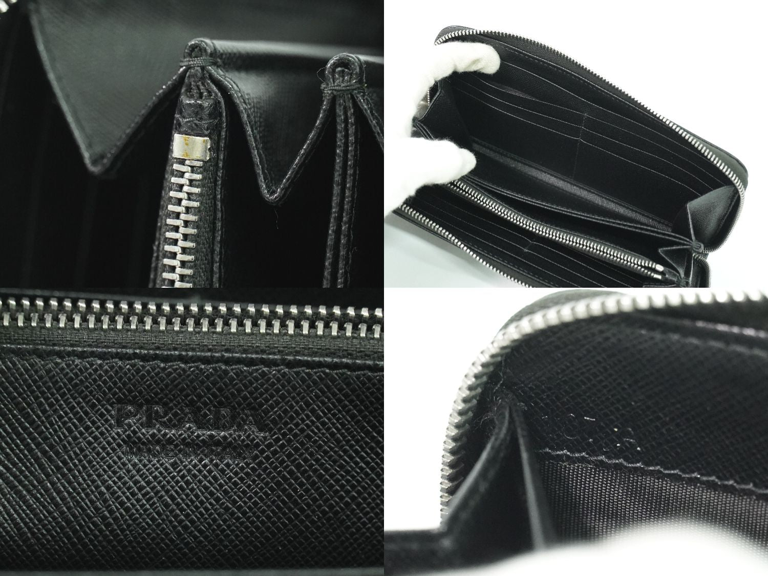 PRADA サフィアーノ 長財布 ブラック – BRAND BOX by HIRAKOBA