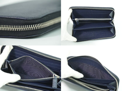 PRADA サフィアーノ 長財布 ネイビー