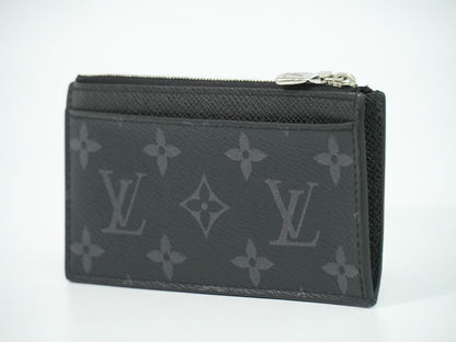 LOUIS VUITTON コインカード ホルダー モノグラム エクリプス タイガレザー ノワール M30271