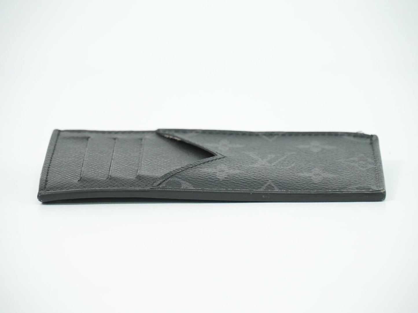 LOUIS VUITTON コインカード ホルダー モノグラム エクリプス タイガレザー ノワール M30271