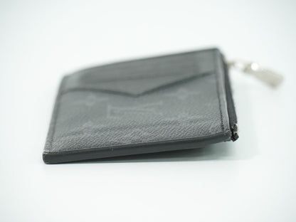 LOUIS VUITTON コインカード ホルダー モノグラム エクリプス タイガレザー ノワール M30271