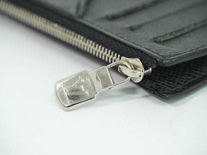 LOUIS VUITTON コインカード ホルダー モノグラム エクリプス タイガレザー ノワール M30271