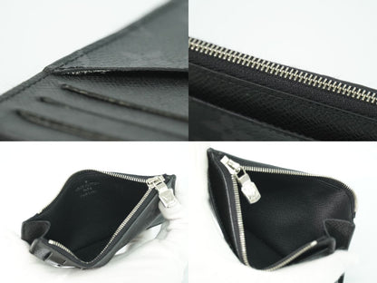 LOUIS VUITTON コインカード ホルダー モノグラム エクリプス タイガレザー ノワール M30271