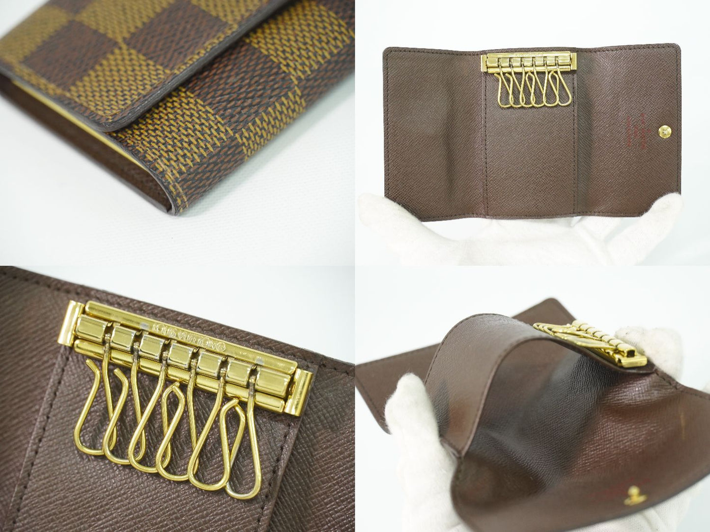 LOUIS VUITTON ミュルティクレ 6 ダミエ エベヌ キーケース 6連 N62630