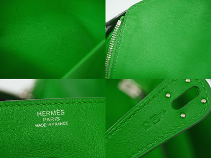 HERMES リンディ 34 2WAY ショルダーバッグ □R刻 2014年 グリーン