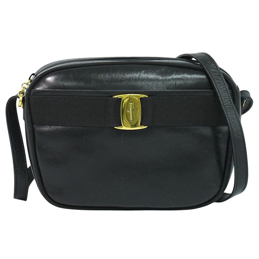 Salvatore Ferragamo ヴァラ ショルダーバッグ ブラック