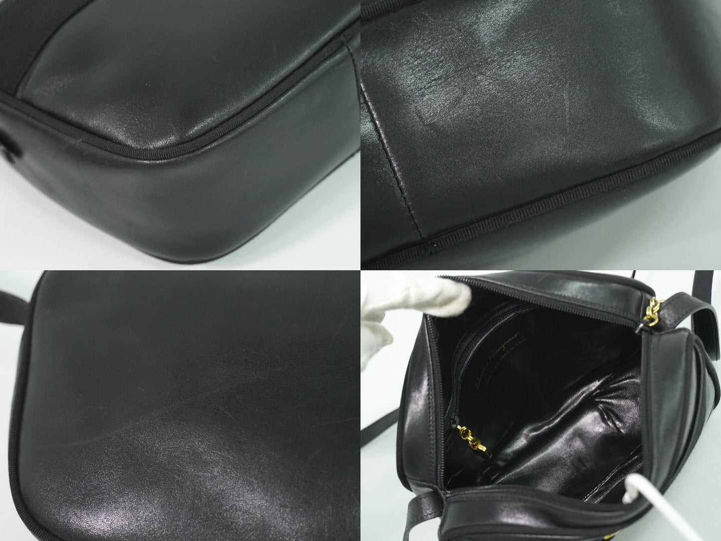 Salvatore Ferragamo ヴァラ ショルダーバッグ ブラック