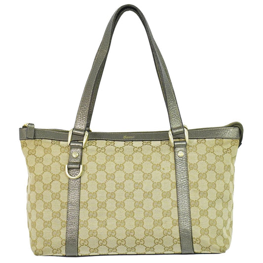 GUCCI アビー GGキャンバス トートバッグ ベージュ 141470