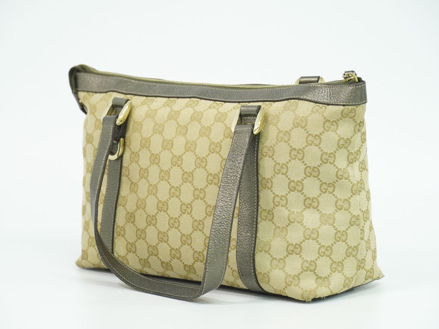 GUCCI アビー GGキャンバス トートバッグ ベージュ 141470