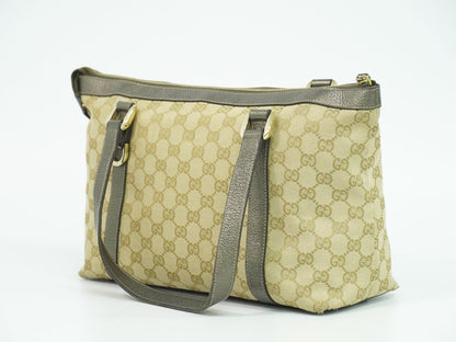 GUCCI アビー GGキャンバス トートバッグ ベージュ 141470