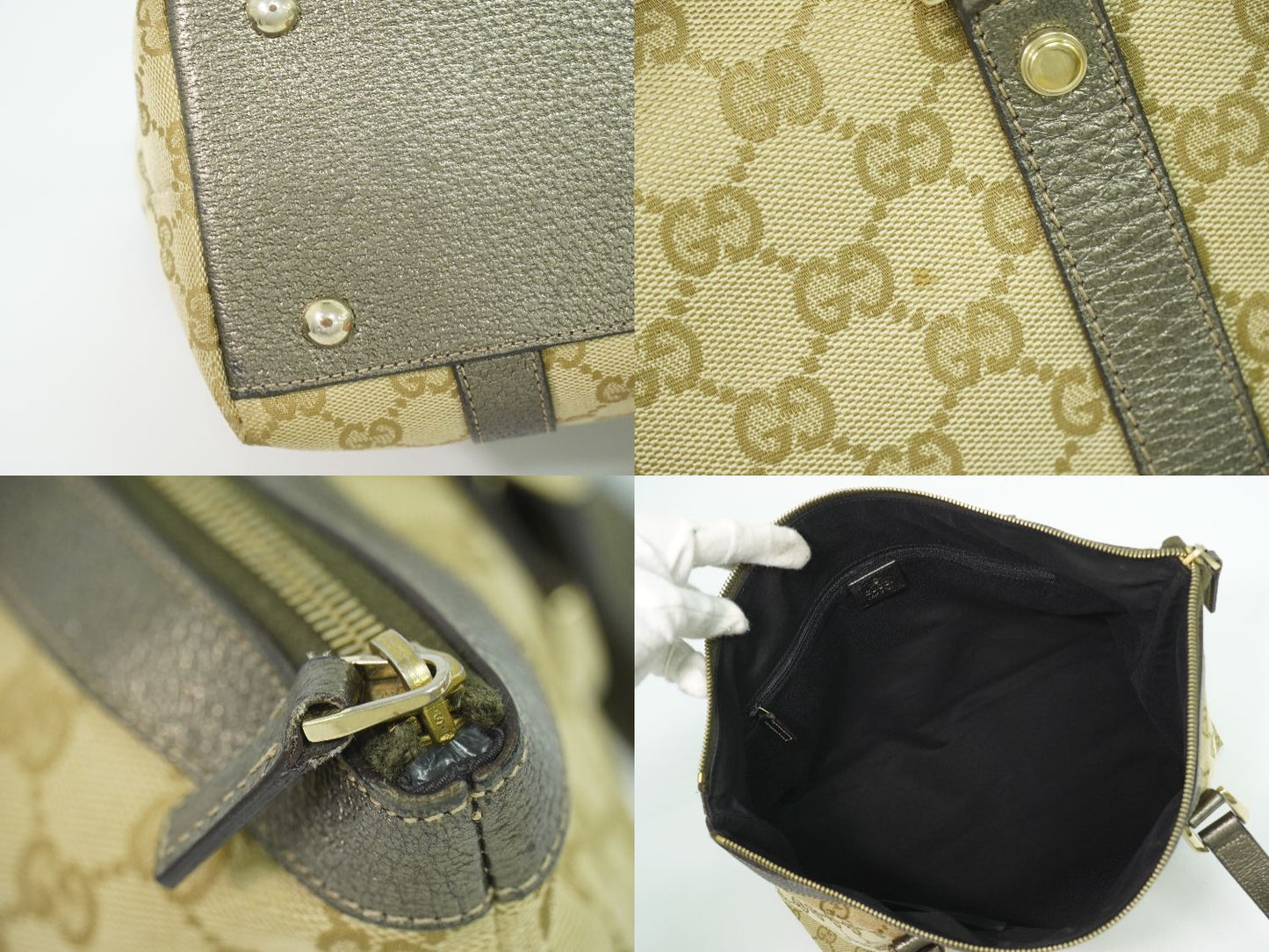GUCCI アビー GGキャンバス トートバッグ ベージュ 141470