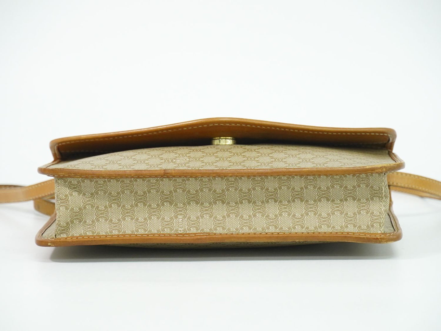 CELINE マカダム 2WAY ショルダーバッグ ベージュ