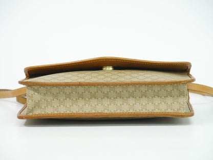 CELINE マカダム 2WAY ショルダーバッグ ベージュ