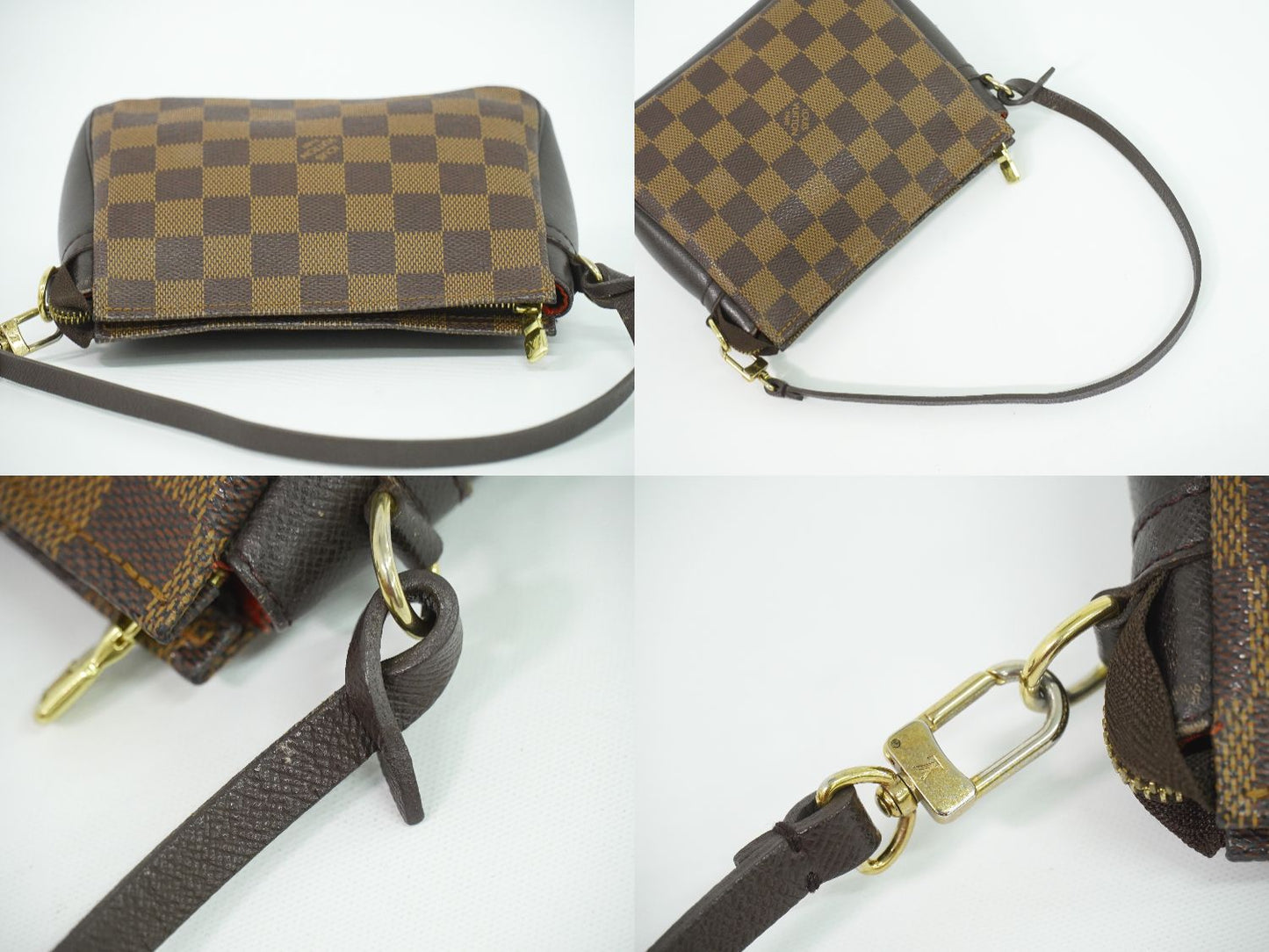LOUIS VUITTON トゥルースメイクアップ ダミエ エベヌ アクセサリーポーチ N51982