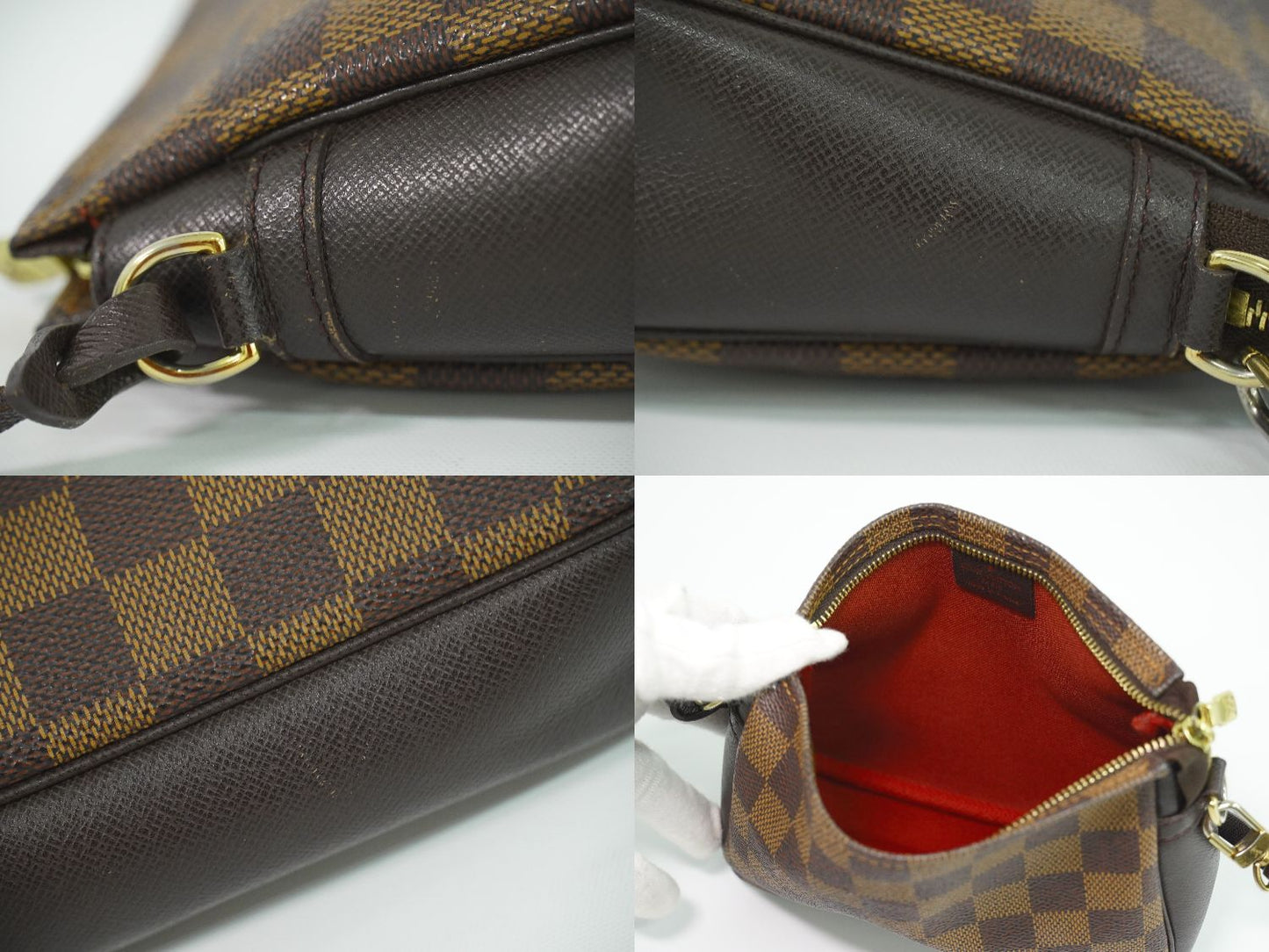 LOUIS VUITTON トゥルースメイクアップ ダミエ エベヌ アクセサリーポーチ N51982