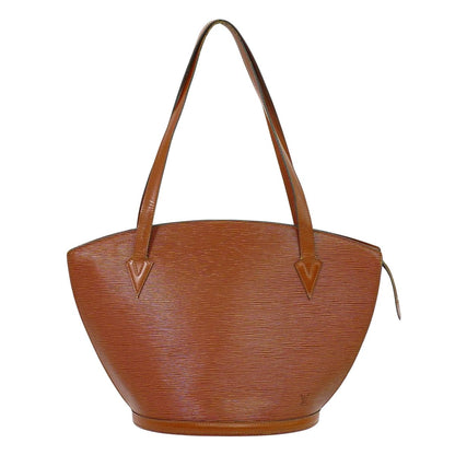LOUIS VUITTON サンジャック ショッピング エピ レザー ショルダーバッグ ブラウン M52263