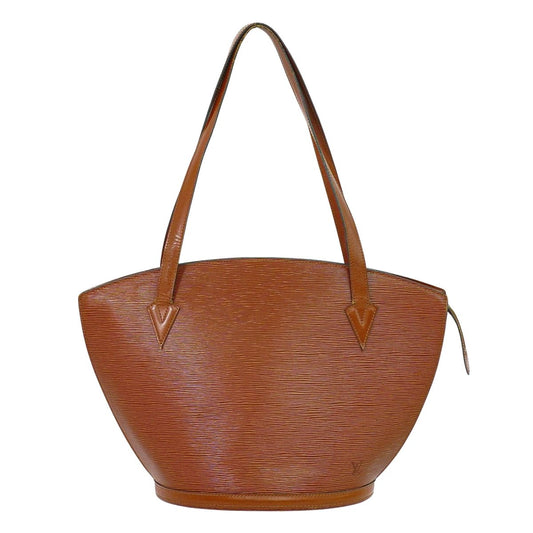 LOUIS VUITTON サンジャック ショッピング エピ レザー ショルダーバッグ ブラウン M52263