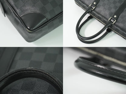 LOUIS VUITTON ポルトドキュマンヴォワヤージュ ダミエ グラフィット ビジネスバッグ N41125