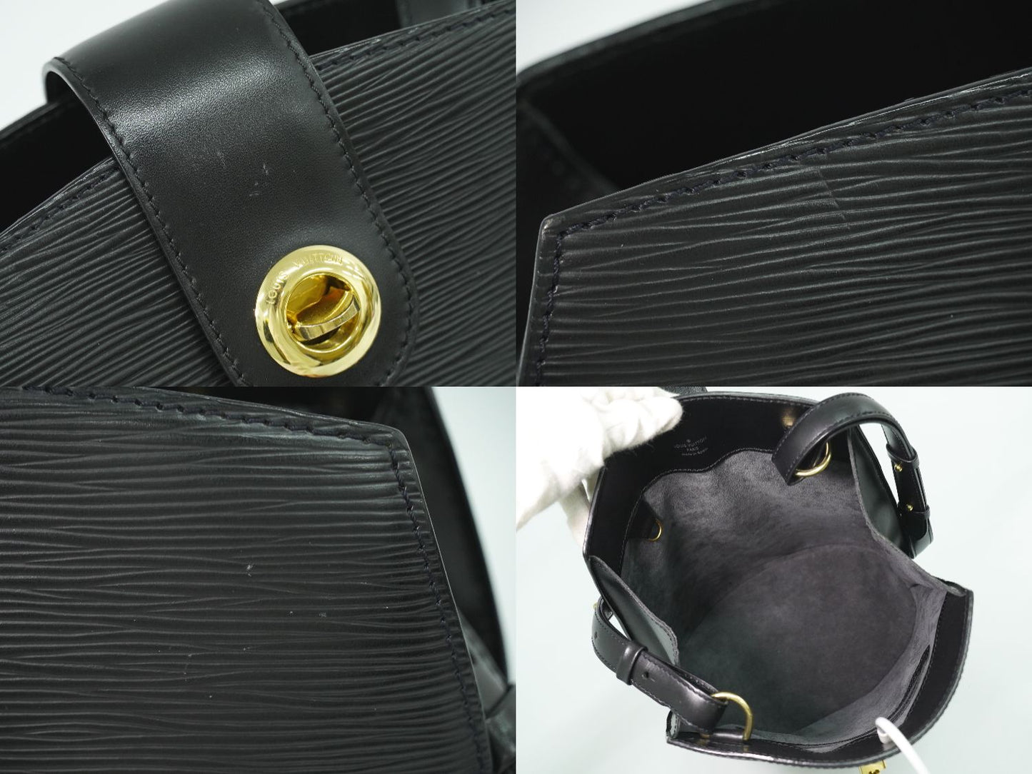 LOUIS VUITTON クリュニー エピ レザー ショルダーバッグ ノワール ブラック M52252