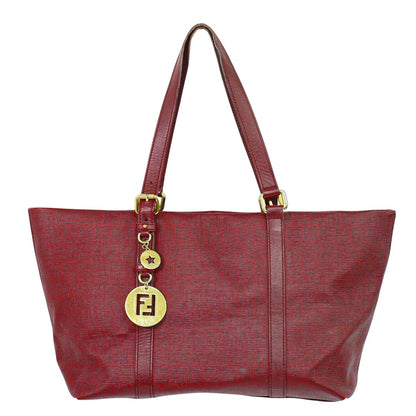 FENDI ズッキーノ ショルダーバッグ レッド 8BH215-FB5