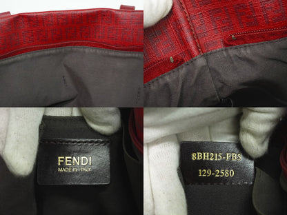 FENDI ズッキーノ ショルダーバッグ レッド 8BH215-FB5