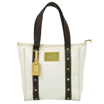 LOUIS VUITTON アンティグア カバ MM キャンバス ショルダーバッグ エクリュ M40036