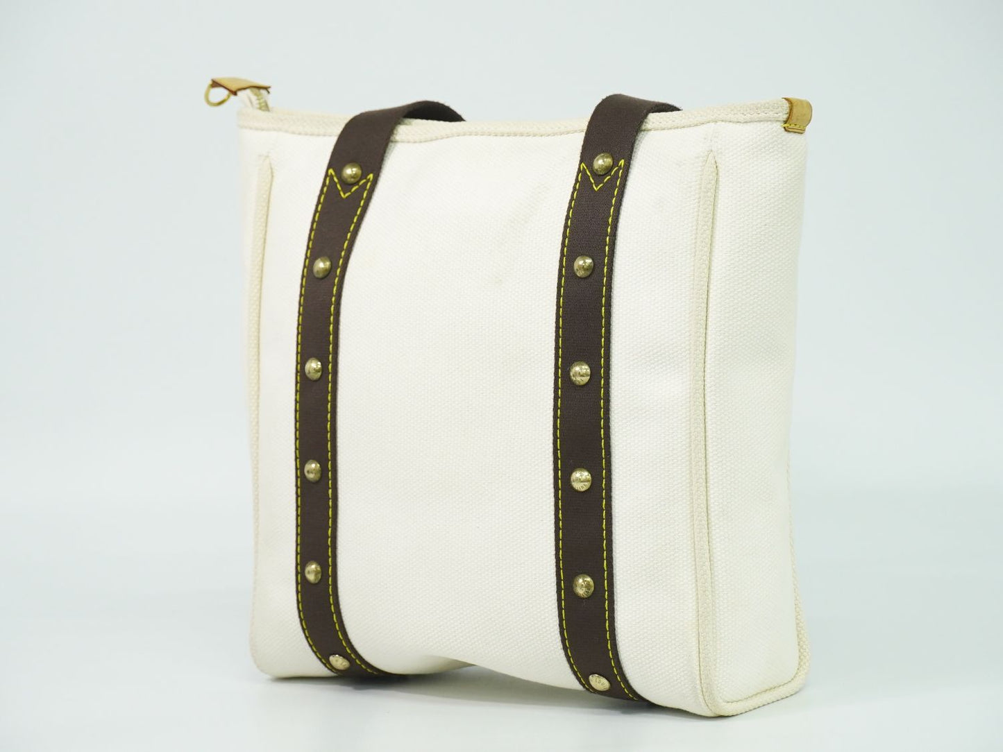 LOUIS VUITTON アンティグア カバ MM キャンバス ショルダーバッグ エクリュ M40036