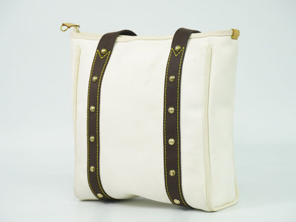 LOUIS VUITTON アンティグア カバ MM キャンバス ショルダーバッグ エクリュ M40036